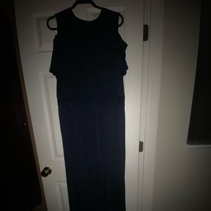 Navy Blue Cut Out Detail Jumper